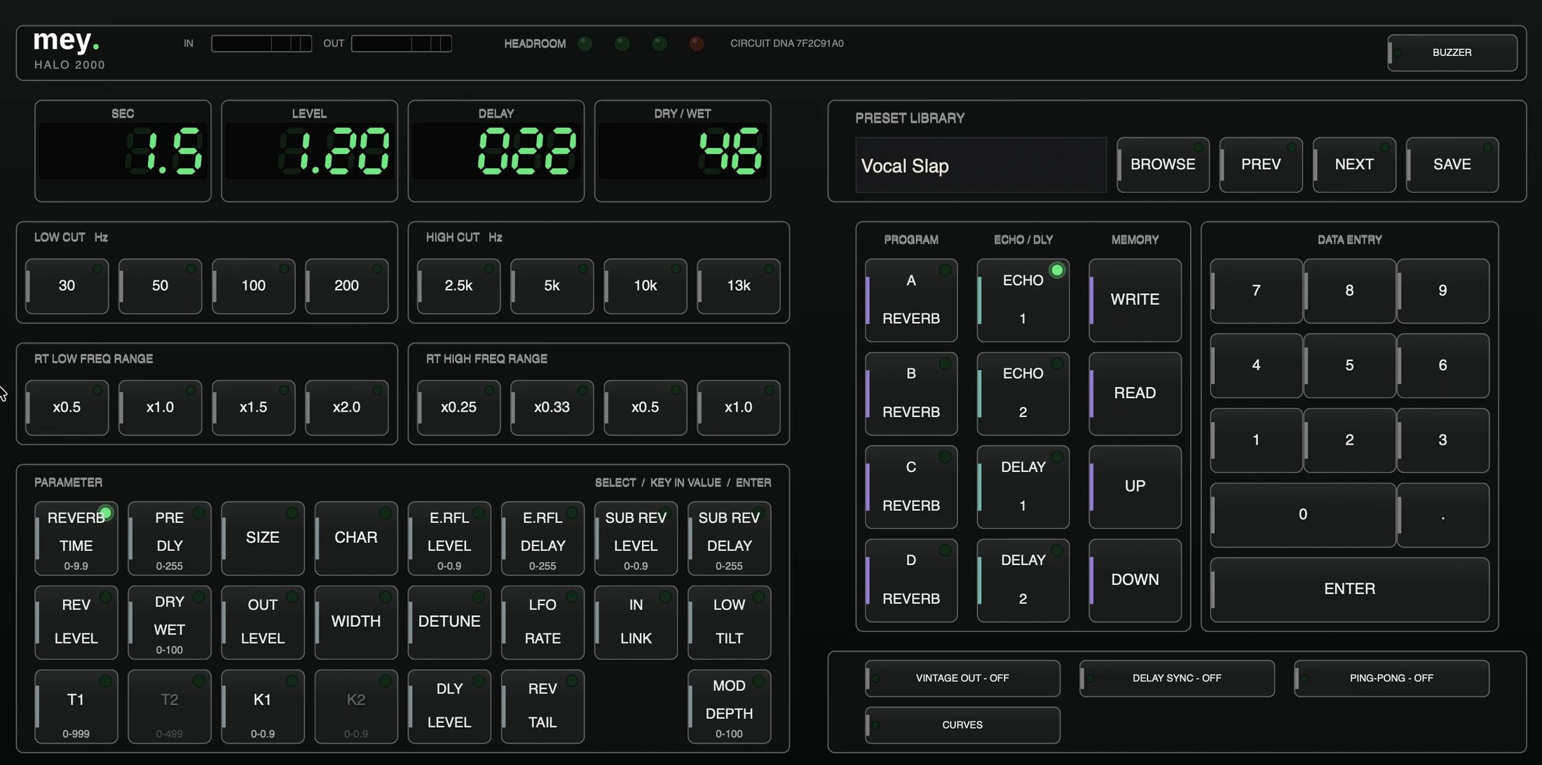 The Halo 2000 plug-in interface